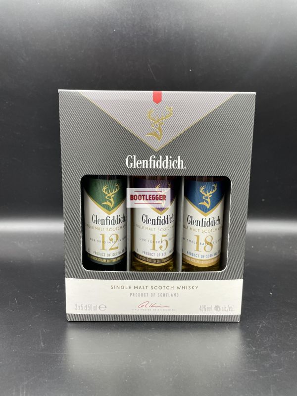 Glenfiddich набор 3*50мл (12лет, 15лет, 18лет)