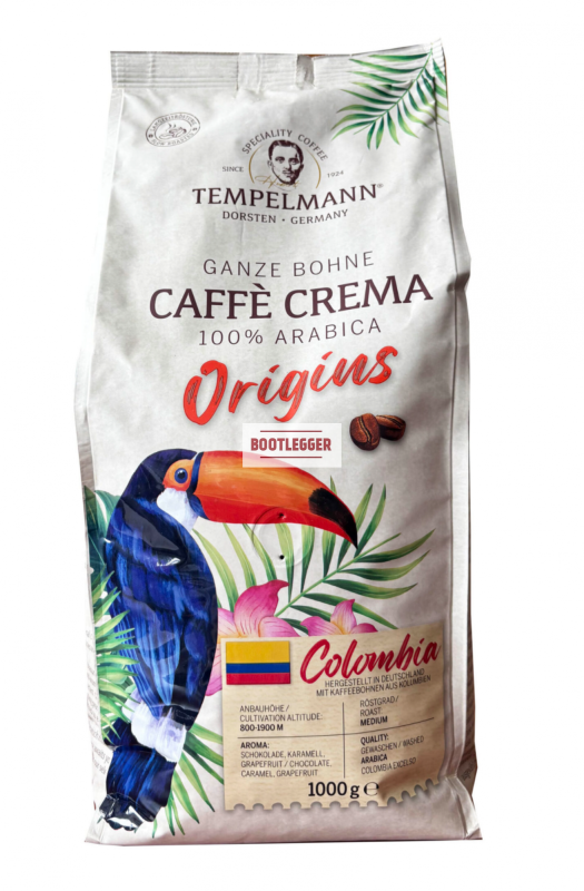 Кава в зернах Tempelmann Origins Colombia 1кг