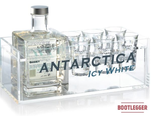 Godet, "Antarctica" Icy White, gift set with six glasses, 0,5 л