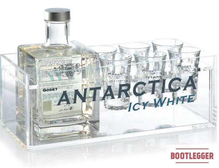 Godet, "Antarctica" Icy White, gift set with six glasses, 0,5 л