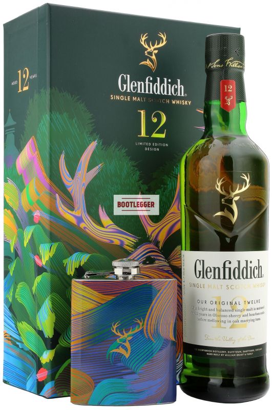 Glenfiddich 12 Years Old 0,7л+фляга