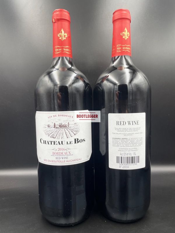 Bordeaux Chateau le Bos red, 2016, 1,5л